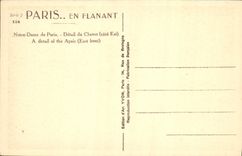 CPA Paris en flanant Notre Dame de Paris Detail du Chevet cote Est 