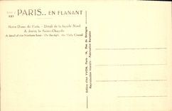 CPA Paris en Flanant Notre Dame de Paris Detail de la facade Nord a droit la Sainte Chapelle 
