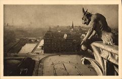 CPA Paris en Flanant Notre Dame de Paris le Parvis de Notre Dame 