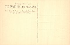 CPA Paris en Flanant Notre Dame de Paris le Parvis de Notre Dame 