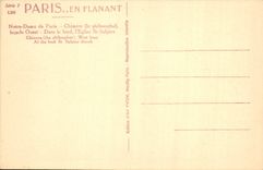 CPA Paris en Flanant Notre de Paris Chimere le Philosophe facade Ouest dans le Fond l'eglise St Sulp