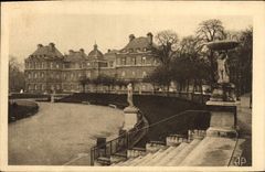 CPA Paris les jardins du Luxembourg et le Senal 