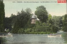 CPA Paris Au Bois de Boulogne le Belvedere et le Lac 