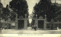CPA Paris la Grille du Parc Monceau 