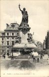 CPA Paris la statue de la Republique 