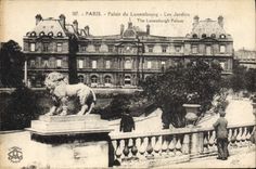 CPA Paris Palais du Luxembourg les jardins 