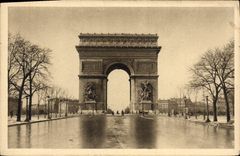 CPA Paris en Flanant l'Arc de Triomphe 