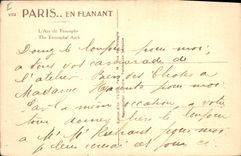 CPA Paris en Flanant l'Arc de Triomphe 