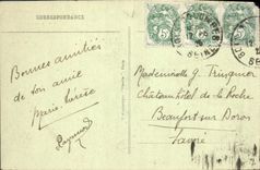 CPA Paris l'hotel de Ville Bateau Chocolat Menier