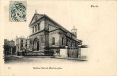 CPA Paris Eglise Saint Christophe 