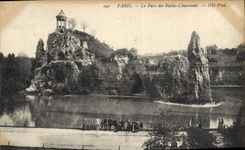 CPA Paris le Parc des Buttes Chaumont 