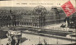 CPA Paris Le Louvre et la Place du Carrousel 