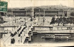 CPA Paris Panorama vers la Place de la Corcorde 