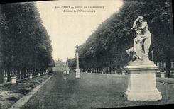 CPA Paris Jardin du Luxembourg Avenue de l'Observatoire 