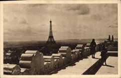 CPA Paris en flanant La Plate forme de l'Arc de Triomphe 