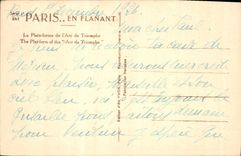 CPA Paris en flanant La Plate forme de l'Arc de Triomphe 