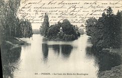 CPA Paris Le Lac du Bois de Boulogne 