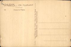 CPA Paris en flanant Avenue de l'Opera 