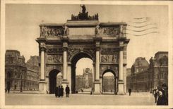 CPA Paris en flanant L'Arc de Triomphe du Carrousel 