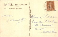 CPA Paris en flanant La Seine au Quai d'Orsay 