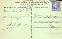 CPA Paris Musee du Louvre Statue de Gambetta par Aube et de Paris 1914 1918 par Bartholome