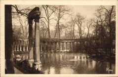 CPA Le spetits tableaux de Paris Au Parc Monceau Colonnes Corirthlennes de la Naumachle 
