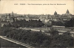 CPA Paris Vue Panoramique prise du Parc de Montsouris 
