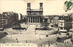 CPA Paris Eglise St Vincent de Paul 