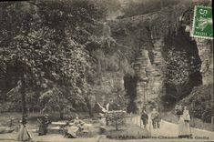 CPA Paris Buttes Chaumont la Grotte 