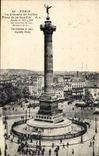 CPA Paris la Colonne de Juillet Place de la Bastille Erigee de 1831 a 1840 par Alavoline et Duc 
