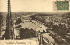 CPA Paris panorama de la Seine vue prise de Notre Dame 