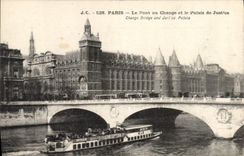 CPA Paris Le Pont au Change et le Palais de Justice 