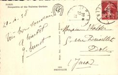 CPA Paris Perspective sur Louvre 