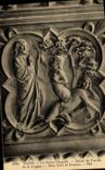 CPA Paris La Sainte Chapelle Detail du Porche de la Loggia Dieu Crea la Femme 