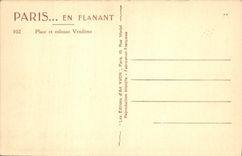CPA Paris en flanant Place et colonne Vendome 
