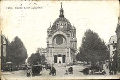 CPA Paris Eglise Saint Augustin 