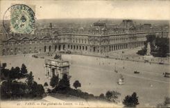 CPA Paris Vue generale du Louvre 