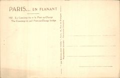 CPA Paris en flanant La Conciergerie et le Pont au Change 