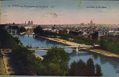 CPA Paris Panorama sur la Seine 