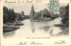 CPA Paris Lac du Bois de Boulogne 