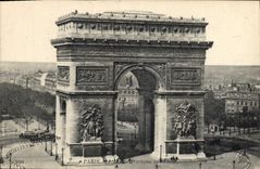 CPA Paris L'Arc de Triomohe de l'Etoile 