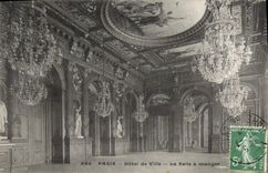 CPA Paris Hotel de Ville La Salle a manger 