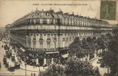 CPA Paris Grand Hotel Boulevard des Capucines et Rue Scribe 