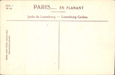 CPA Paris en flanant Jardin du Luxambourg 