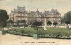 CPA Paris Jardin du Luxembourg Le Senat 