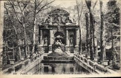 CPA Paris Jardin du Luxembourg La Fontaine de Medicis 