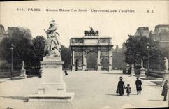 CPA Paris Quand Meme de Mercie Carrousel des Tuileries 