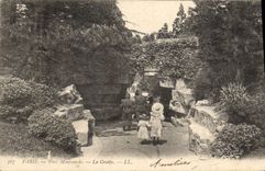 CPA Paris Parc Montsouris la Grotte 