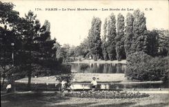 CPA Paris le Parc Montsouris les Bords du Lac 
