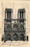 CPA Paris Notre Dame Facade 